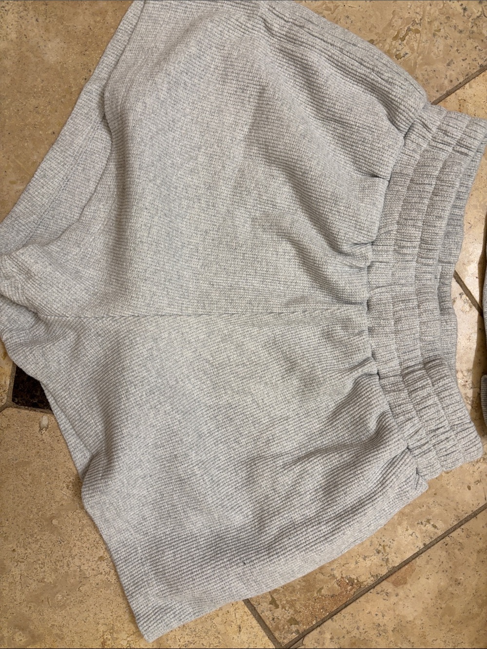 Daily Drills Light Gray Ribbed Tank and Shorts Set - Picture 4 of 6